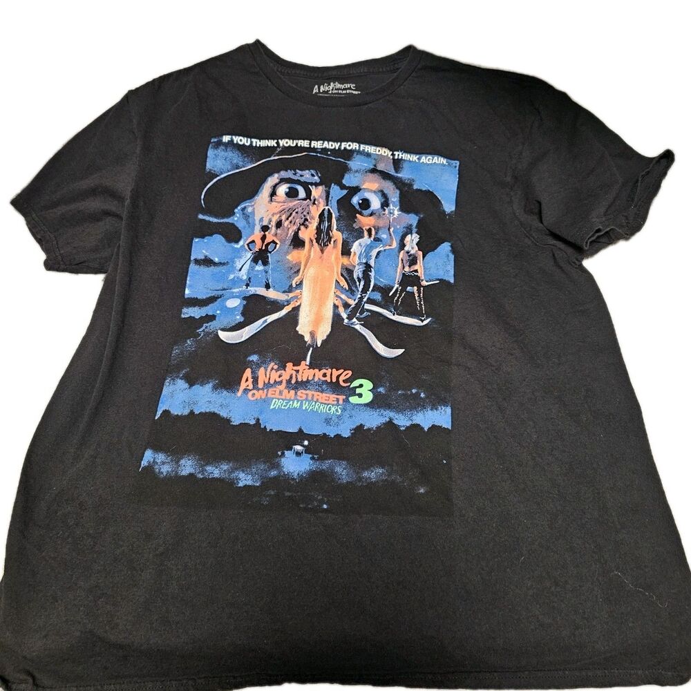 A Nightmare On Elm Street 3 Dream Warriors Freddy Kreuger T Shirt Size XL